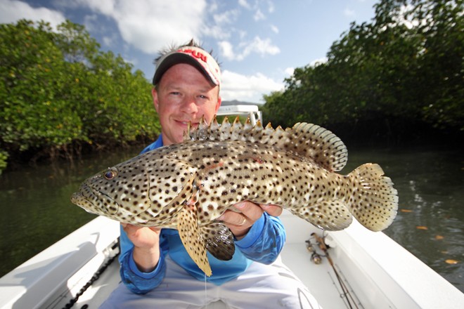 Estuary cod arnt a prized catch but do put up a fantistic battle. © Jarrod Day