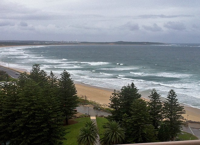 What Cronulla beach looks like on a rainy day. - 2013 NSW Etchells Championship ©  John Curnow