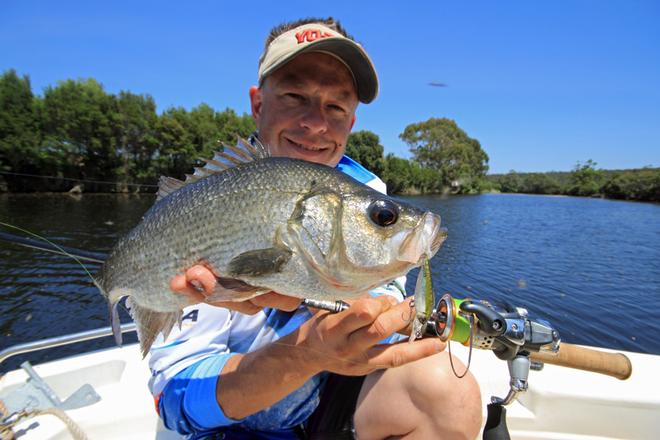 Small suspending lures like Duels Hardcore minnow are deadly on perch. © Jarrod Day