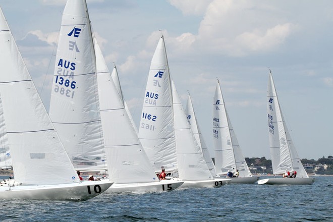 The start was eventful, as it turned out. - Entire 2013 Etchells Victorian Championship ©  Alex McKinnon Photography http://www.alexmckinnonphotography.com