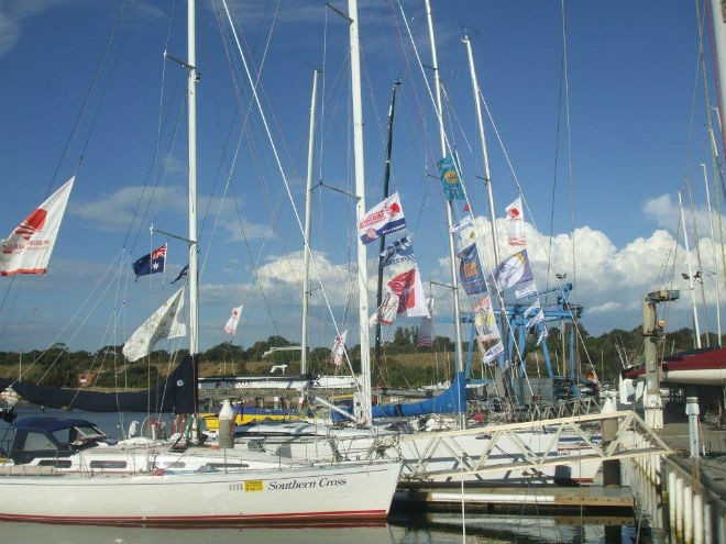 Fleet Farewell SYC at Melbourne-Osaka Yacht Race 2013  © Sally Williams