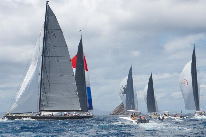 J-Class exhibition race  St Barths Bucket regatta March 2013 © Ingrid Abery http://www.ingridabery.com