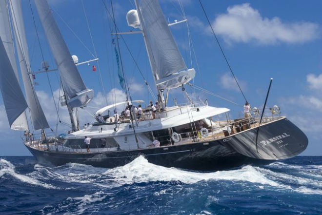 Parsifal III, Loro Piana Caribbean Superyacht Regatta and Rendezvous 2013 © Jeff Brown