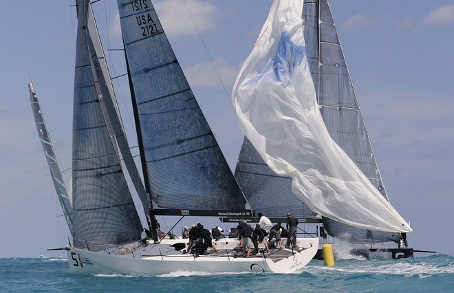 Miami March 9 2013 Gaastra TP52 World Championships, final day, rounding bottom mark ©  Rick Tomlinson http://www.rick-tomlinson.com