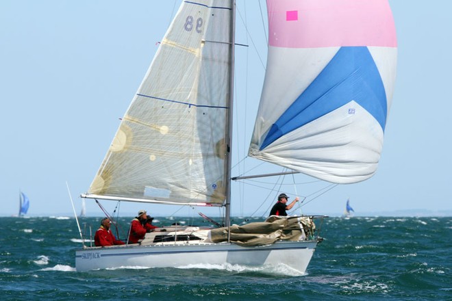 Skipjack at work in readiness for the gybe. ©  Alex McKinnon Photography http://www.alexmckinnonphotography.com