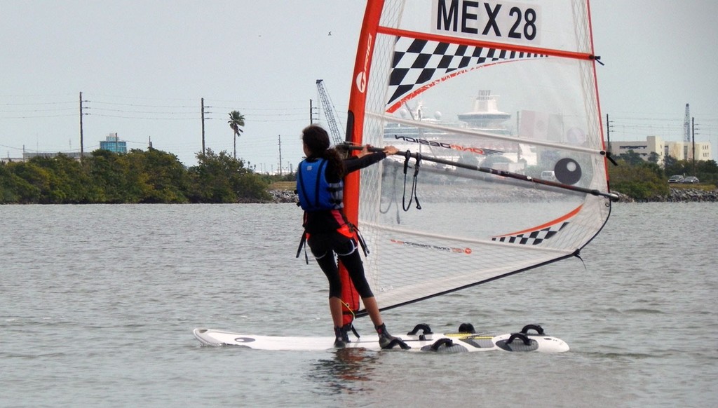 2013 Calema Midwinters - Mariana Aguilar, U15 Techno 293 photo copyright Anna Parker http://parkeradesigns.com taken at  and featuring the  class