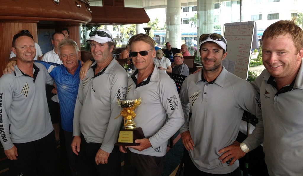 Peter Winter, Kev Scott (Thailand Platu National Class Association), Peter Gregg, Chris Way, Alex Pallu, Tom Spithill  Photo: Scott Finsten - Easy Tiger IV Wins Platu Open in Thailand © Scott Finsten