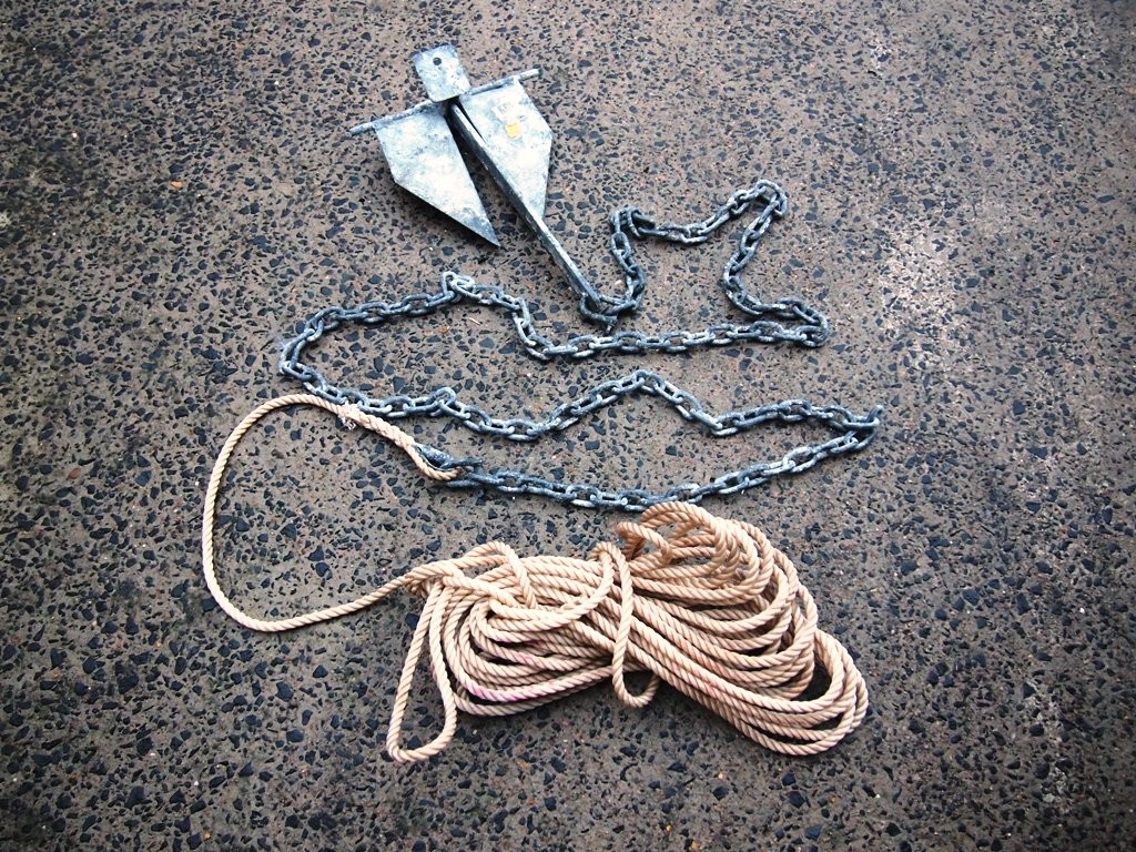 Sand anchors need to have a length of chain attached to it between the top of the anchor and the rope photo copyright Gary Brown taken at  and featuring the  class