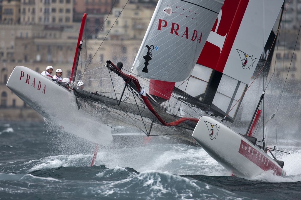 11/04/2012 - Naples (ITA) - 34th America's Cup - America's Cup World Series Naples 2012 - photo copyright ACEA - Photo Gilles Martin-Raget http://photo.americascup.com/ taken at  and featuring the  class