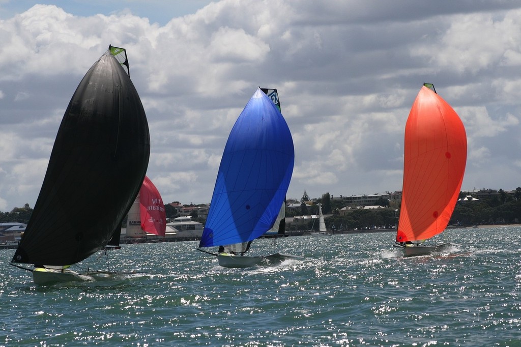 New girls Olympic class 49erFX mixing it with the guys 49er photo copyright Karen Goldwater taken at  and featuring the  class