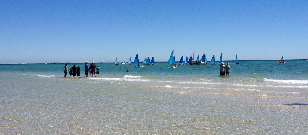 Perfect spectator sport conditions - Victorian Minnow Championship photo copyright Jane Moffat taken at  and featuring the  class
