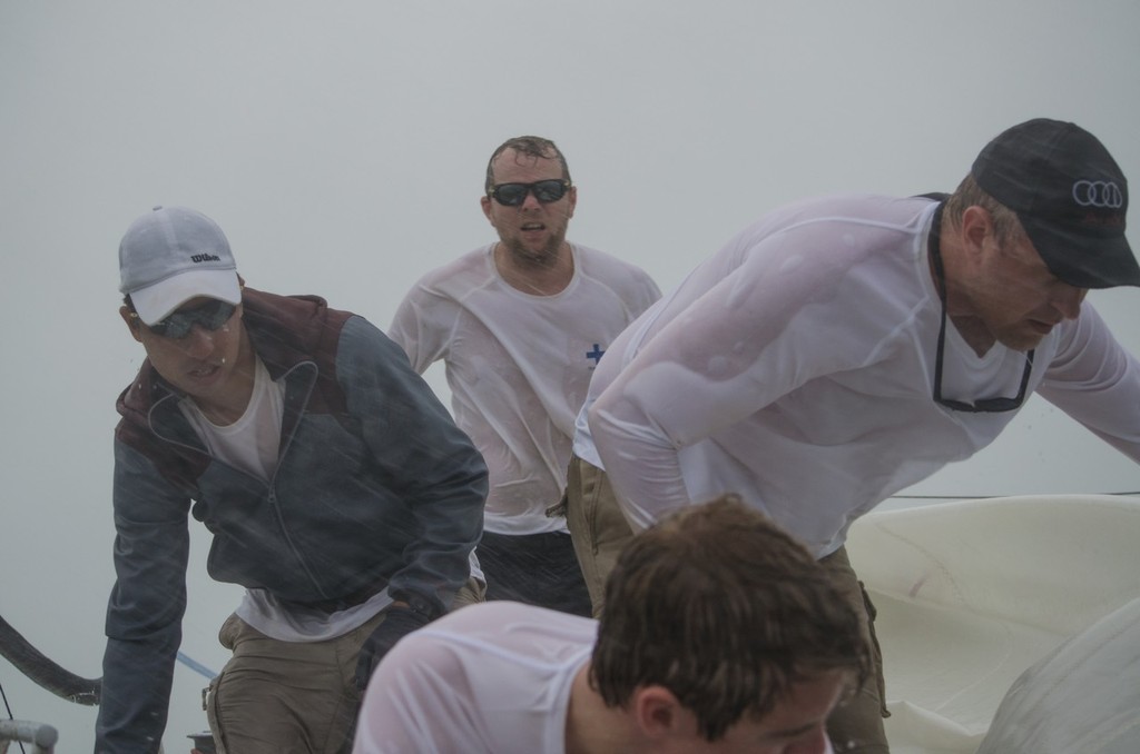 Team Eriksson’s seamanship after mast down - Match  Race Thailand Open Nationals 2013 © Alex Samaras