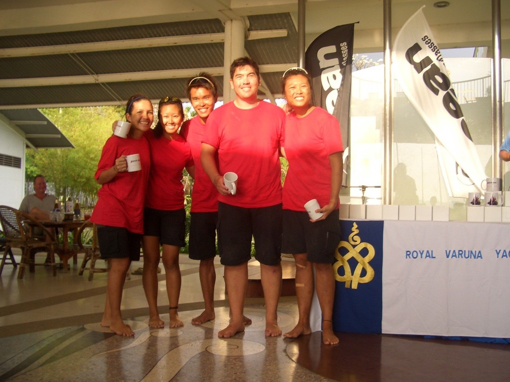 Girls power, Team Lim (SIN) in third place - Match Race Thailand Open Nationals 2013 © Alex Samaras