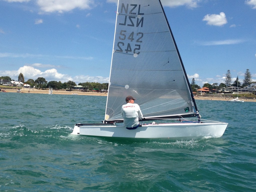 1977 OK World Champion Peter Lester - 2012 Wakatere OK Dinghy Invitational photo copyright  Alistair Deaves taken at  and featuring the  class