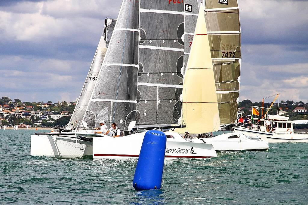 Multihull start - 2013 Auckland Cup, Day 2 photo copyright Richard Gladwell www.photosport.co.nz taken at  and featuring the  class