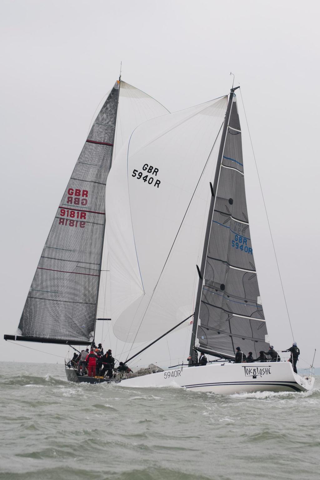 BMWSS130324 HR IRC1 Chaos followed by Tokoloshe - Warsash Spring Series 2013 photo copyright Iain McLuckie taken at  and featuring the  class