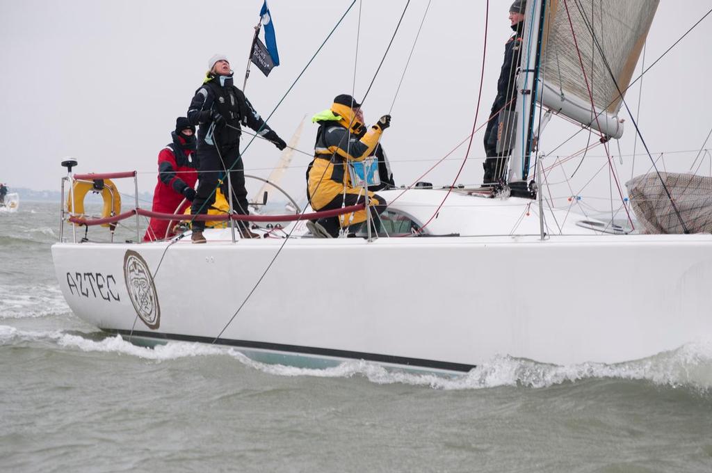 IRC2 Aztec downwind - Warsash Spring Series 2013 © Iain McLuckie