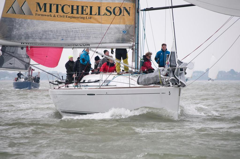 BMWSS130324 HR IRC2 Mitchellson Interceptor downwind - Warsash Spring Series 2013 photo copyright Iain McLuckie taken at  and featuring the  class