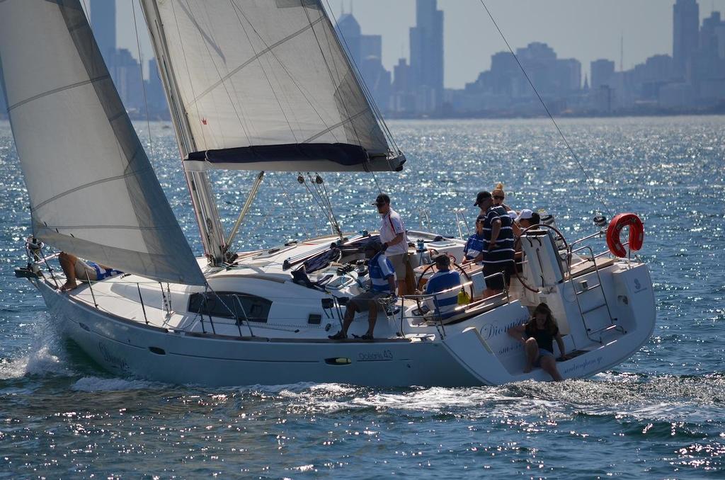 Beneteau Oceanis 43 Dionysos and crew enjoyng the Sundance Marine Beneteau Cup photo copyright Creating Demand taken at  and featuring the  class