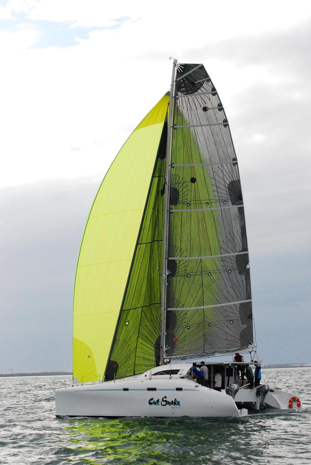 Cut Snake is ready to bite back - Allyacht Spars Brisbane to Gladstone Multihull Yacht Race photo copyright Peter Hackett taken at  and featuring the  class