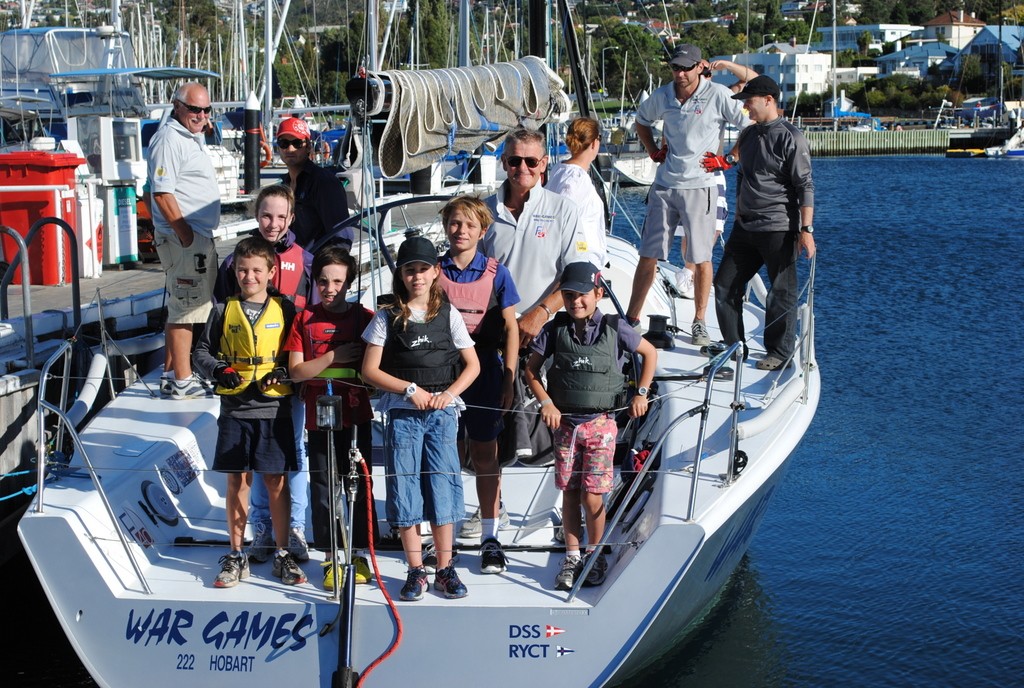 Wayne Banks-Smith and his winning mini crew on War Games photo copyright Peter Campbell taken at  and featuring the  class