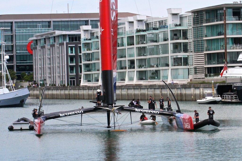 Emirates Team NZ - 26 February 2013 photo copyright Richard Gladwell www.photosport.co.nz taken at  and featuring the  class