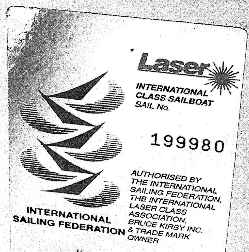 Exhibit 16 - ISAF Laser plaque photo copyright SW taken at  and featuring the  class