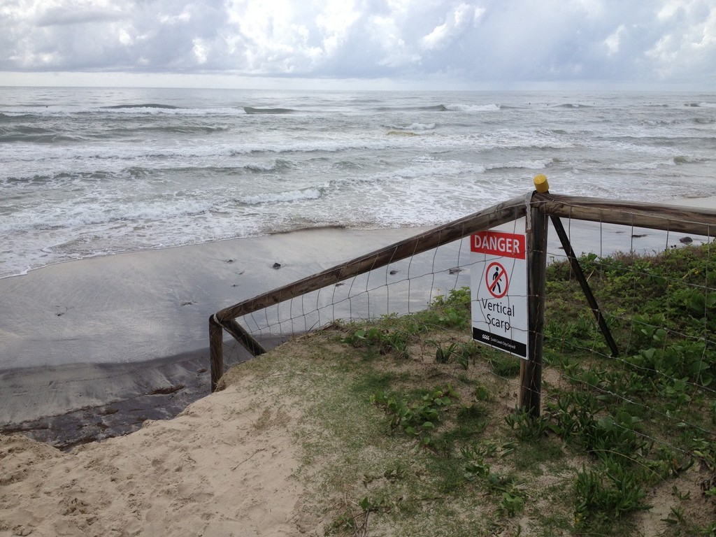 Good bye Gold Coast beaches - currently not a tourist delight, but a hazard © Jeni Bone