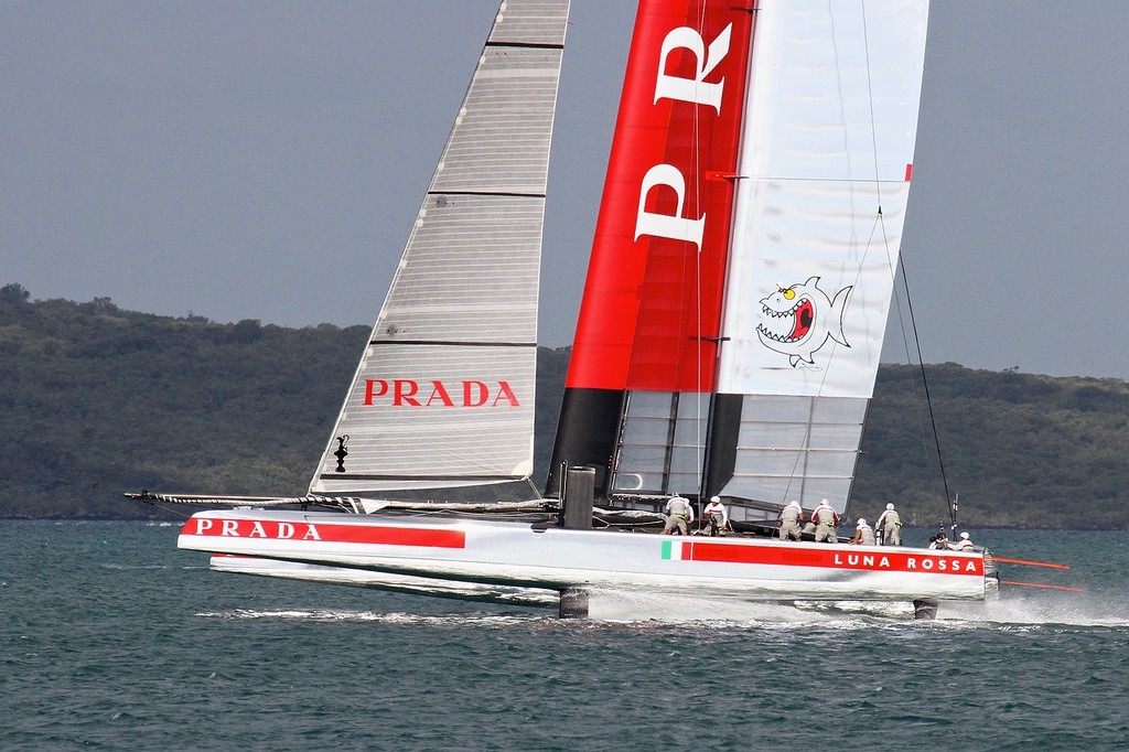 Luna Rossa- AC72 Race Practice - Takapuna March 8, 2013 photo copyright Richard Gladwell www.photosport.co.nz taken at  and featuring the  class