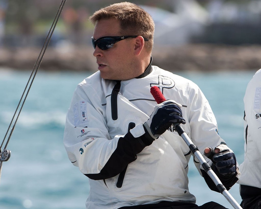 Alpari World Match Racing Tour - Johnie Berntsson, Stena Sailing Team - Sweden © Gilles Martin-Raget http://www.martin-raget.com/