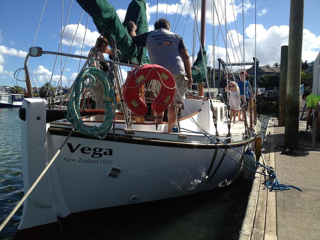 Protest yacht Vega relaunch March 2013 ©  Alistair Deaves