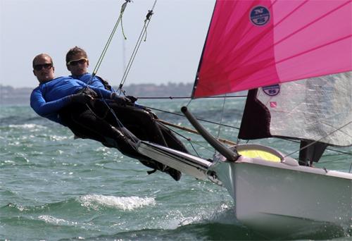 Martine Grael and Kahena Kunze (BRA) enjoy the sun © ISAF 