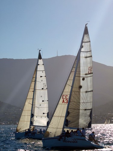 A twilight race opening the 2013 Crown Series Bellerive Regatta © Jane Austin