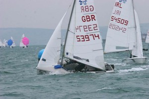 Ben Hazeldine & Rhos Hawes and Harry & David Whitaker (IRL)  © Mike Riley  - British 420 Winter Championships and International Team Selector 1 photo copyright Mike Riley taken at  and featuring the  class
