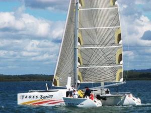 Boss Racing should know its own way this year - Allyacht Spars Brisbane to Gladstone Multihull Yacht Race photo copyright Peter Hackett taken at  and featuring the  class