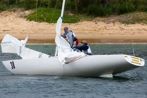 Running aground is never much fun. - 2013 Etchells NSW Championship photo copyright Kylie Wilson Positive Image taken at  and featuring the  class