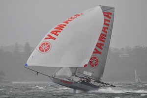 18fter Yamaha sailing in the 2013 JJ Giltinan Trophy sailed on Sydney Harbour photo copyright Ali Chapman taken at  and featuring the  class