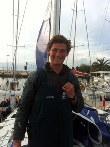A happy Jack after finishing this morning's race - 2013 ICOM Cup Méditérranée photo copyright Artemis Offshore Academy www.artemisonline.co.uk taken at  and featuring the  class