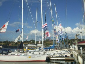 Fleet Farewell SYC at Melbourne-Osaka Yacht Race 2013 photo copyright Sally Williams taken at  and featuring the  class