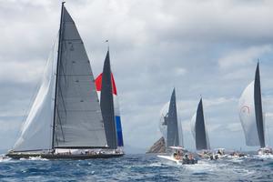 J-Class exhibition race  St Barths Bucket regatta March 2013 photo copyright Ingrid Abery http://www.ingridabery.com taken at  and featuring the  class