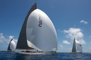J-Class exhibition race  St Barths Bucket regatta March 2013 photo copyright Ingrid Abery http://www.ingridabery.com taken at  and featuring the  class