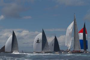 J-Class exhibition race  St Barths Bucket regatta March 2013 photo copyright Ingrid Abery http://www.ingridabery.com taken at  and featuring the  class