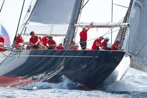 J-Class exhibition race  St Barths Bucket regatta March 2013 photo copyright Ingrid Abery http://www.ingridabery.com taken at  and featuring the  class