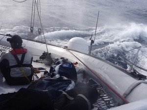 On board Team Australia first afternoon credit Team Australia - Sydney to Hobart Passage Record 2013 photo copyright Team Australia taken at  and featuring the  class