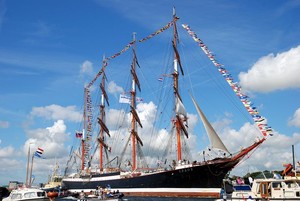 Sedov in port photo copyright  SW taken at  and featuring the  class