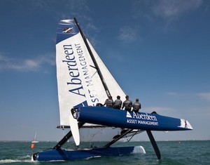 Team Aberdeen Singapore will be in action in Act 2 of the Extreme Sailing Series in 2013 photo copyright Lloyd Images http://lloydimagesgallery.photoshelter.com/ taken at  and featuring the  class