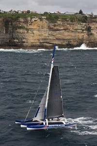 SAILING - Sean Langman's TEAM AUSTRALIA's attempt to break the pasage race record from Sydney to Hobart - 22/02//2013
ph. Andrea Francolini photo copyright Team Australia taken at  and featuring the  class
