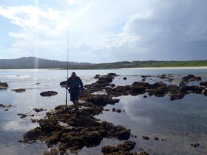 This type of rock formation would not be accessiable at the top of the tide. photo copyright Gary Brown taken at  and featuring the  class