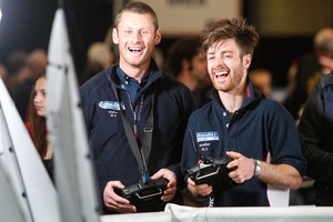 Joe Glanfield and Luke Patience launch their Rio 2016 campaign at the RYA Dinghy Show, Alexandra Palace on Sunday 3 March photo copyright  Paul Wyeth / RYA http://www.rya.org.uk taken at  and featuring the  class