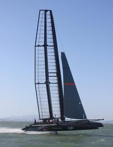 America&rsquo;s Cup - Artemis Racing launched foiling AC45 onto San Francisco Bay photo copyright Artemis Racing http://www.artemisracing.com taken at  and featuring the  class